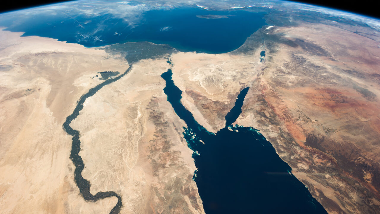 Egypt satellite view